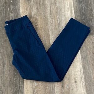 MARGARET M Slimming Pant Blue Jacquard Design XS